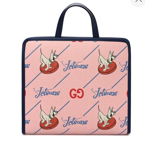 Gucci Handbags - Gucci X Jetsons GG Pink Coated Canvas Navy Bag NWTGS 💕💙